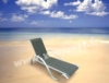 Sun bath aluminum stackable black Textilene
