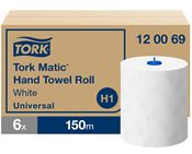 Hand towel Tork Matic Roll H1 white package 6
