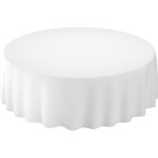 Evolin round tablecloth 240 cm white pack of 10