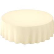 Evolin round tablecloth 240 cm cream pack of 10
