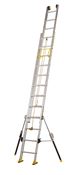 Centaur sliding ladder 2 planes with rope 10,20m stabilizers