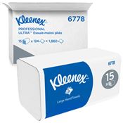 Kleenex V large format hand towel package 1860