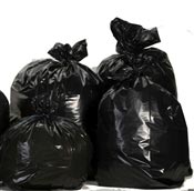 Trash bag 30 liters black package of 500