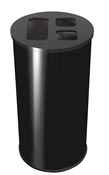 Recyclable waste collector 60L black epoxy JVD