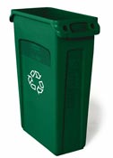 Rubbermaid Slim Jim Container with green aeration 87 liters