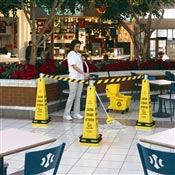 Rubbermaid mobile security barrier tape +