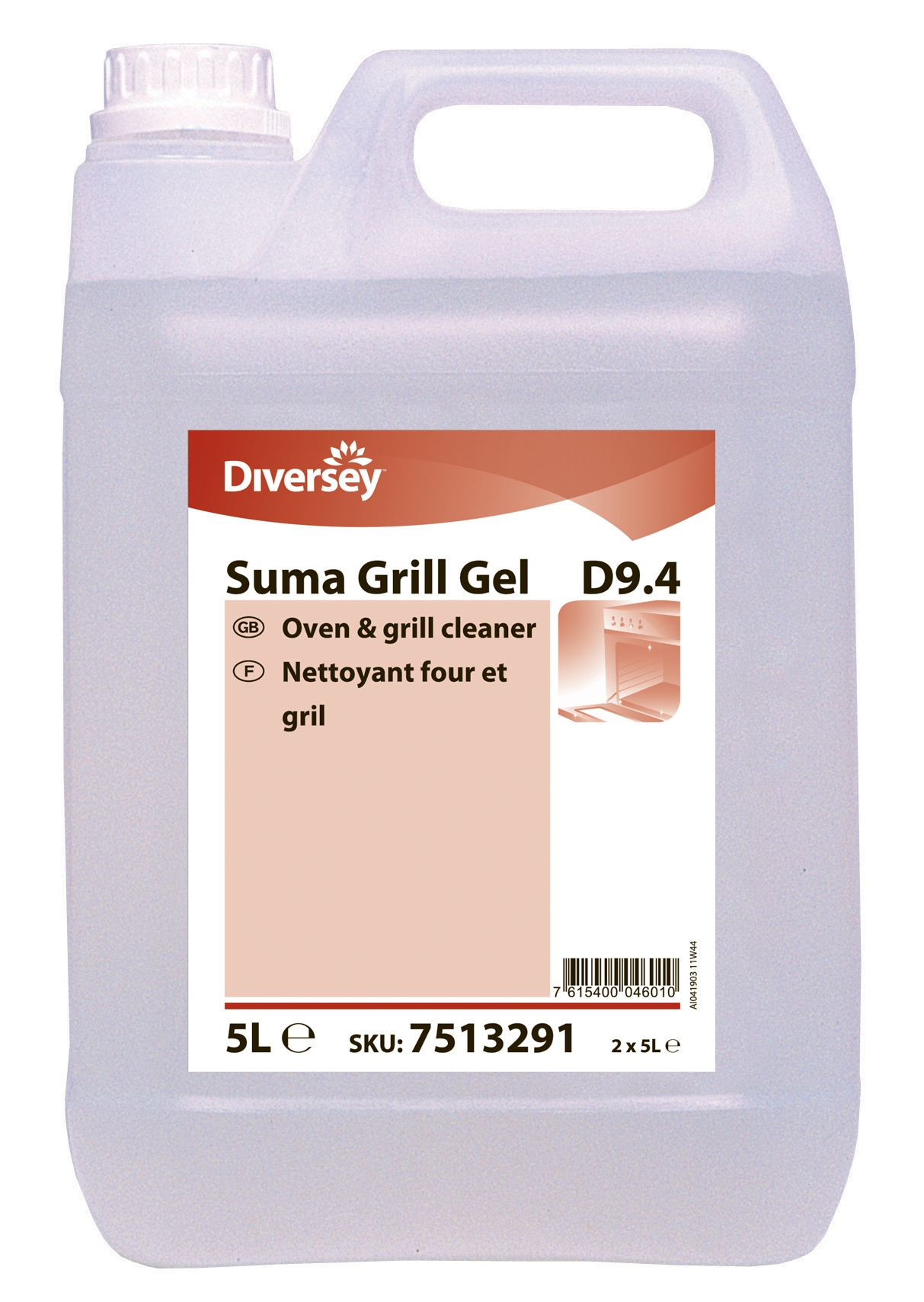 gel oven cleaner Suma Grill gel D9.4 Diversey