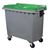 Acheter 770-liter 4-wheel waste bin, Green lid, Front lift system