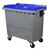 Acheter 770-liter 4-wheel waste bin, Blue lid, central lift system