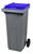 Acheter 120-liter 2-wheel waste bin, Blue, Front lift system