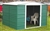 Acheter Garden shed in lacquered galvanized steel 4m2 green white