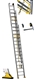 Buy Extension ladder Centaure 3 sections with rope 14,20 m