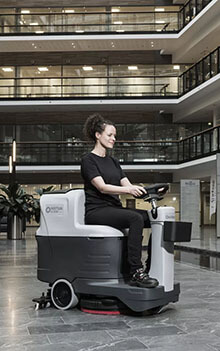 Nilfisk ride-on floor scrubber