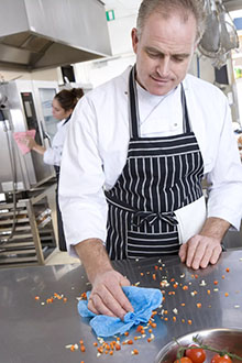 Professional kitchen and surface cleaning cloth