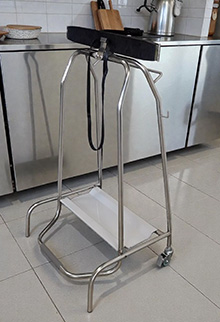 Kitchen bin bag holder