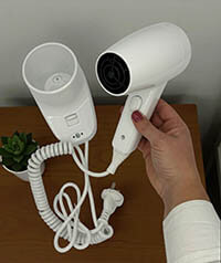 Hair dryer for hotel