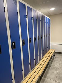 Clean industry changing room