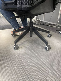 Office chair rug