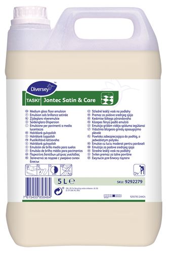 Taski Jontec Satin and Care Satin Floor Wax Diversey