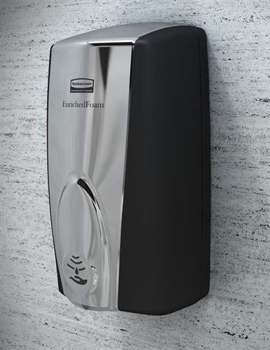 Rubbermaid autofoam chrome and black soap dispenser - Voussert