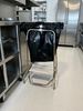Kitchen waste bin with flap 110L HACCP