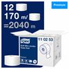 Tork mini jumbo toilet paper embossed soft 170 m package 12