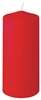 Red round candles 130X60 mm Duni