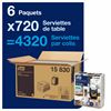 Tork n14 white tangled disposable napkins package 4320