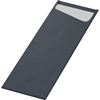 Duni black slim sacchetto covered pouch 