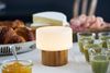 Sister natural bamboo LED candle holder