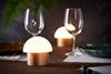 Brother bamboo LED candle holder
