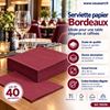 190096 - Paper napkins, 38x38cm, burgundy, pack of 40