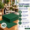 190112 - Paper napkins, 38x38 cm, fir green, pack of 40