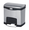 Garbage Rubbermaid Slim Jim 15L gray and black