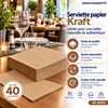 191532 - Kraft paper napkins, 38x38cm, pack of 40