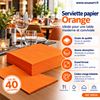 191634 - Orange cotton paper napkins, 38x38 cm, pack of 40