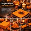 191634 - Orange embossed paper napkins, 38x38 cm, pack of 40