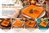 191634 - Orange embossed paper napkins, 38x38 cm, pack of 40