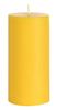 195787 - Duni round yellow candles 150x70 mm