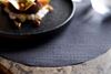 Dunicel organic black Stucco placemat 28x38