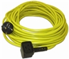 236132 - 20.0MT X X 1.5MM 3 CORE CABLE YELLOW (+ SOCKET PLUG) EURO ==> (cable 3x1, 5mm Yellow 20m nuplug)