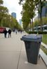 240L grey 2-wheeled rubbish container
