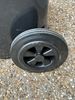 240L yellow 2-wheeled rubbish container