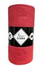 Red microfiber cloth roll