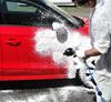 Cyclone pneumatic foam gun 