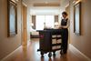 Compact hotel floor trolley