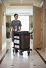 Compact hotel floor trolley