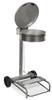 Stainless steel kitchen trash bag holder
