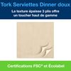477583 - Tork ivory paper napkin 39x39 3 ply package of 1200