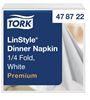 Tork Linstyle white non-woven dinner napkins, pack of 700